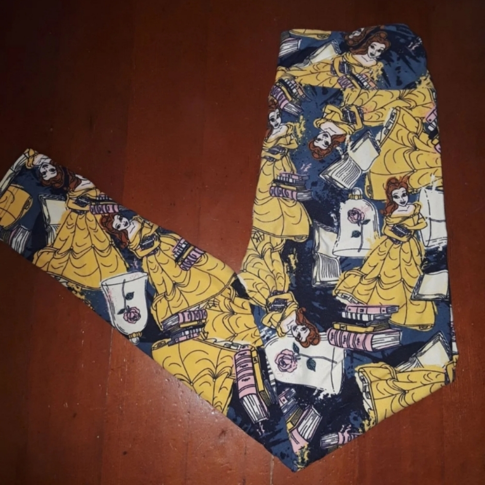 LuLaRoe OS Disney Belle Leggings